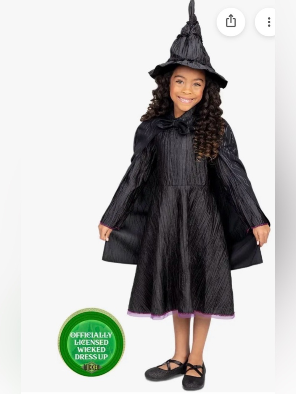 Jakks pacific Elphaba dress up kit. NWT 4-6x mb